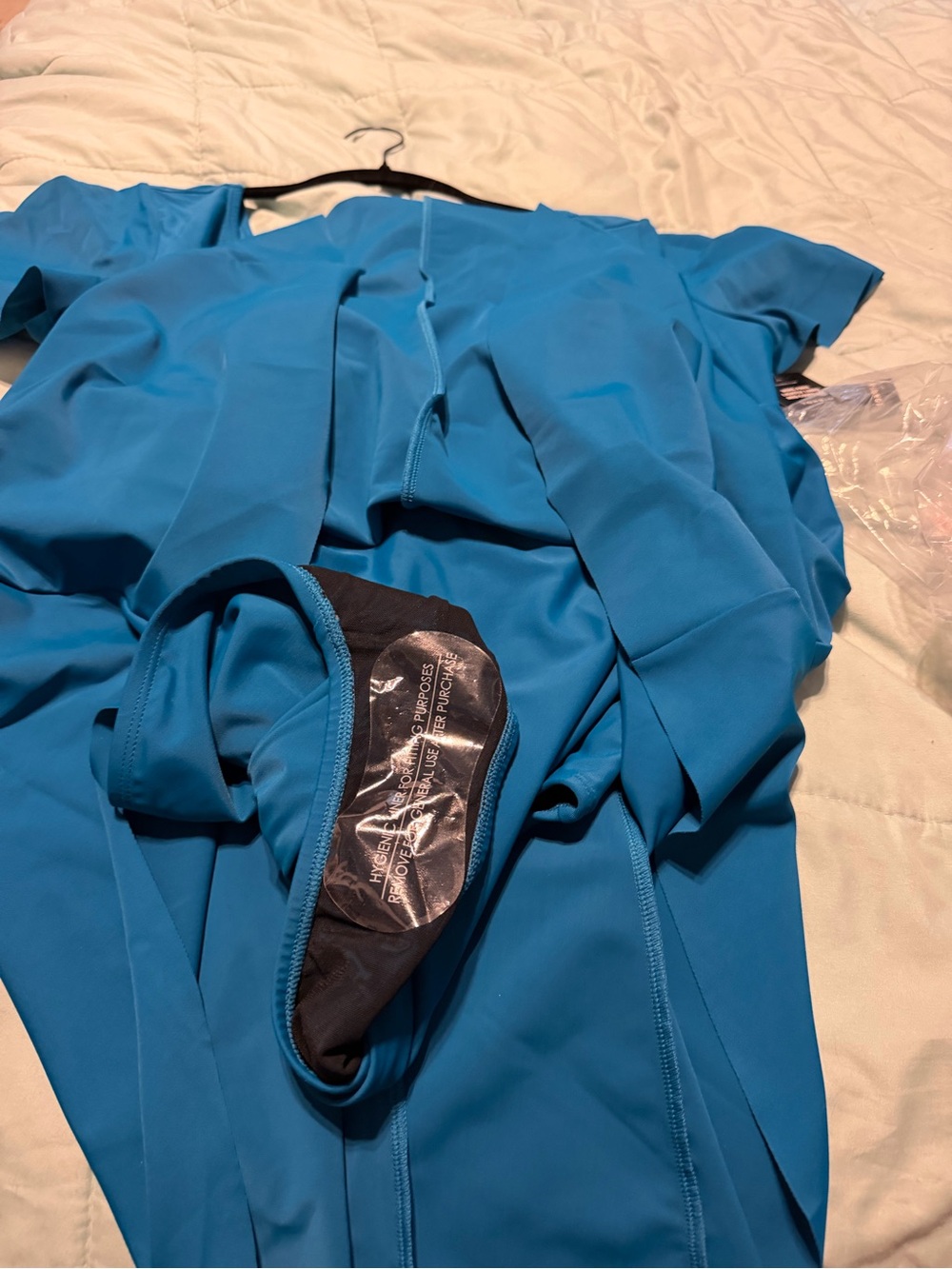 Torrid Blue Flutter Sleeve Keyhole Swim Dress - Size 1 (14/16) - Picture 5 of 6